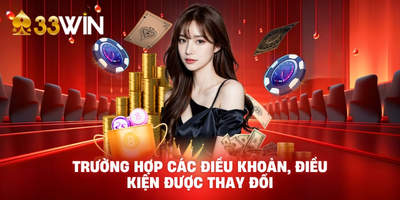 Trường hợp các điều khoản, điều kiện được thay đổi